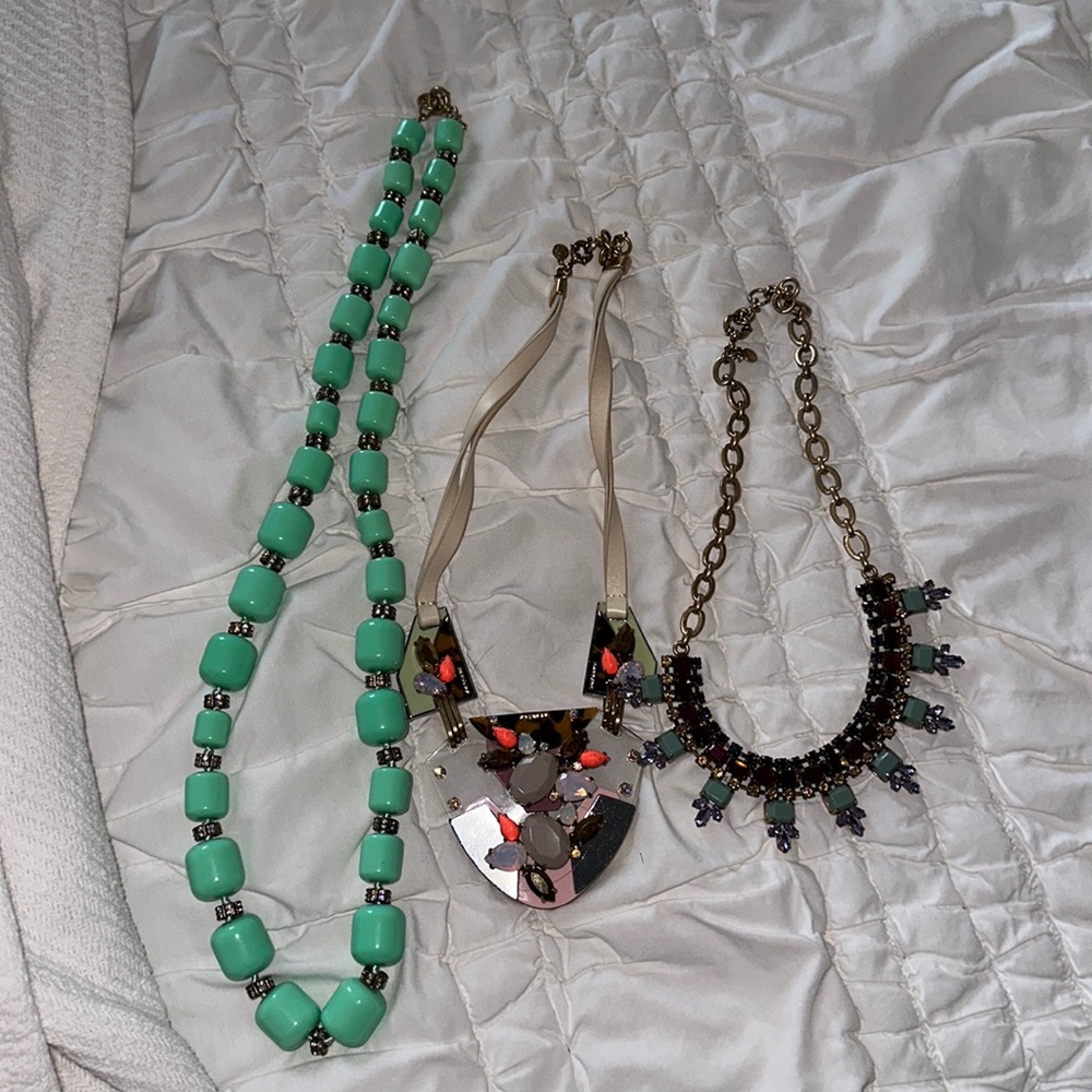 J.Crew statement necklaces (set of 3)